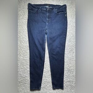 Silver Jeans Womens 22 Mazy Skinny Dark Wash Casual Denim High Rise Classic